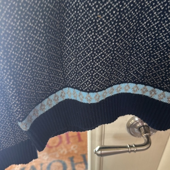 C. Wonder Blue and White Nordic Cardigan Sweater - Picture 10 of 13